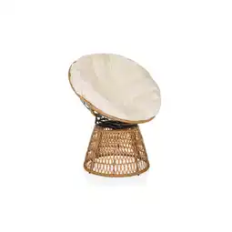 Netto Marken-Discount hjh LIVING Outdoor Stuhl WEAVORA Stoff, PE-Rattan, Eisen Angebot