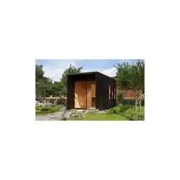 Netto Marken-Discount Karibu 73 mm Saunahaus Belmira inkl. Saunaofen mit eingebauter Steuerung 9 kW schwarz Angebot