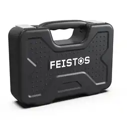 Netto Marken-Discount Feistos Werkzeugkoffer Manos 82 Schwarz 11x42x32cm Angebot