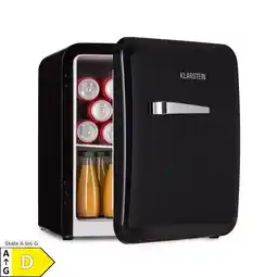 Netto Marken-Discount Audrey Mini Retro-Kühlschrank 48l 2 Ebenen Schwarz 48 Liter Angebot