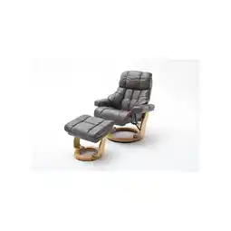 Netto Marken-Discount iNNoSeat by MCA + CALGARY Relaxer mit Hocker - versch. Farben - Schlamm/Natur Angebot