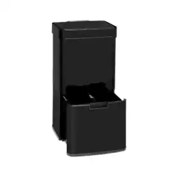 Netto Marken-Discount Touchless Black Stainless Steel Müllsammler Sensor 72L 4 Behälter ABS / PP / Edelstahl schwarz Angebot