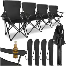 Netto Marken-Discount tectake Set Campingstuhl, faltbar, geringes Gewicht, 80 x 48 x 84,5 cm Angebot