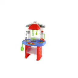 Netto Marken-Discount Polesie Kinderküche Jana 58812 Topf Besteck Teller Pfanne Waschbecken Kochplatte rot Angebot