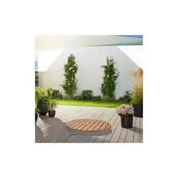 Netto Marken-Discount Home Deluxe WPC Bodendusche Teak CALIA - 70,5cm Durchmesser Angebot