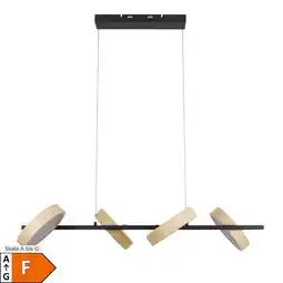 Netto Marken-Discount Näve LED / CCT Pendelleuchte TESSA L: 110cm almond Angebot
