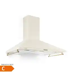 Netto Marken-Discount Victoria 90 Dunstabzugshaube 90cm Retro-Design 644,5m³/h 2 LED-Lampen Elfenbein Angebot