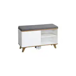 Netto Marken-Discount Schuhschrank mit Sitzkissen, weiß Angebot