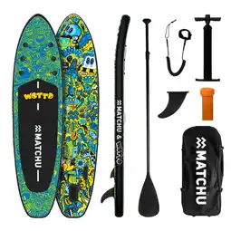 Netto Marken-Discount MATCHU Stand Up Paddle Wotto 320x81x15 cm - Aufblasbares Sup Board - Limited Edition Angebot