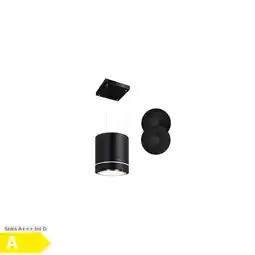Netto Marken-Discount Tron Ambience Inselabzugshaube Ø38cm Umluft 540m³/h LED schwarz Schwarz Angebot