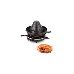Netto Marken-Discount Taste Volcano Tartarengrill Raclettegrill 1500 W 6 Personen schwarz Angebot