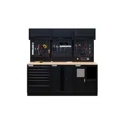 Netto Marken-Discount Feistos Werkzeugschrank EOS 11 Blackline Schwarz 61x204x200cm Angebot