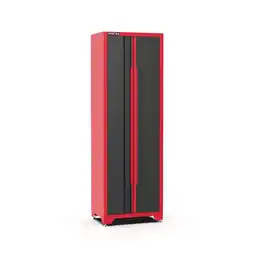 Netto Marken-Discount Feistos FEISTOS Werkstatteinrichtung Novo Solo Werkstatt Hochschrank schwarz & rot 45,7x66x198cm Angebot