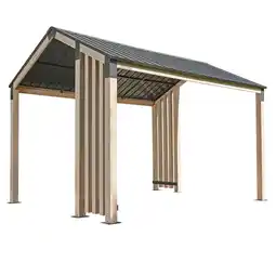 Netto Marken-Discount Sojag Pavillon Lito 1012 Natur 368,4x298x296cm Angebot