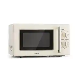 Netto Marken-Discount Caroline Mikrowellen-Grill 20 Ltr 700 W / 1000 W Ø 25,5cm Retro Creme Angebot