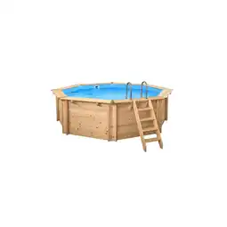 Netto Marken-Discount Holzpool „Java“ rund Ø 4,40 m × 1,36 m Wärmepumpe Set Angebot