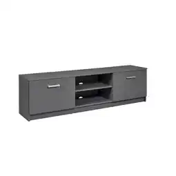 Netto Marken-Discount Inter Link Lowboard TV Möbel Kommode Elenzio in grau Angebot