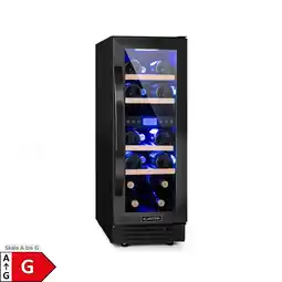 Netto Marken-Discount Vinovilla 17 Built-In Duo Weinkühlschrank 53l 17 Fl. 2 Zonen Glastür Schwarz Angebot