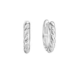 Netto Marken-Discount Celesta Silber Klappcreolen 925 Sterling Silber rhodiniert Angebot