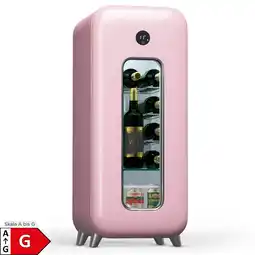 Netto Marken-Discount Shirley 15 Uno Weinkühlschrank 15 Flaschen 5 - 20 °C Touch Retro Pink 15 Flaschen 1 Kühlzone Angebot
