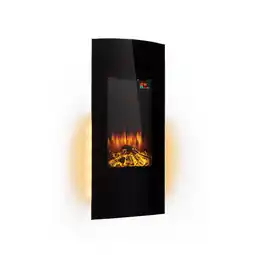 Netto Marken-Discount Klarstein Lamington Elektrokamin 2000 W LED-Flammen Heizlüfter Timer Ambientelicht Schwarz Angebot