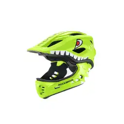 Netto Marken-Discount Rockbros TT-32004 Shark Kinder Fahrradhelm mit Kinnschutz Größe M Grün Angebot