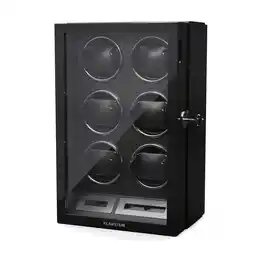 Netto Marken-Discount Sarthe 6 Uhrenbeweger 6 Uhren 5 Rotationsmodi LED Touch Fernbedienung Schwarz Angebot