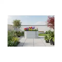 Netto Marken-Discount Hochbeet Stahl Oval - S - 160(L) x 80(W) x 80 (H) - Silber Angebot