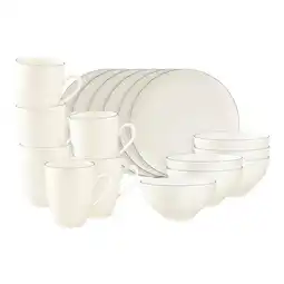 Netto Marken-Discount Seltmann Weiden Frühstücksservice Savona Grey Line 18er Set Angebot