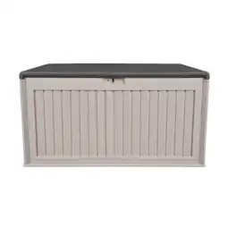 Netto Marken-Discount Westmann Kunststoff Gartenbox Alba 380 L Creme 63x128x64cm Angebot