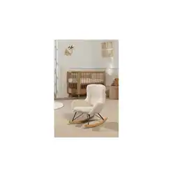 Netto Marken-Discount Kinder-Schaukelstuhl, Bezug Bouclé Beige Angebot
