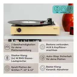 Netto Marken-Discount The Player Plattenspieler Selbstbauset inkl. Lautsprecher 33/45 U/min Helles Taupe Angebot