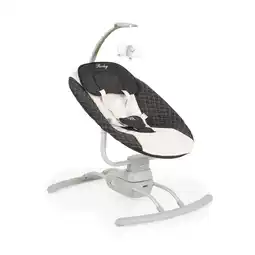 Netto Marken-Discount Moni Babywippe elektrisch Rocky Kissen Musik Stofftier Moskitonetz Fernbedienung beige Angebot