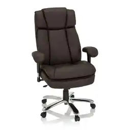 Netto Marken-Discount hjh OFFICE XXL Drehstuhl BUILDER XXL I Kunstleder mit Armlehnen (höhenverstellbar) Angebot