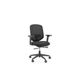 Netto Marken-Discount hjh OFFICE Profi Bürostuhl Delvia Stoff / Netzstoff mit Armlehnen Angebot