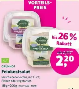 Biomarkt GRÜNHOF Feinkostsalat Angebot