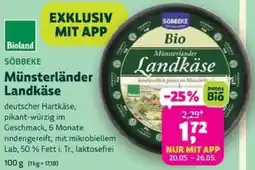 Biomarkt SÖBBEKE Münsterländer Landkäse Angebot