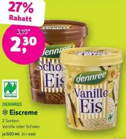 Biomarkt DENNREE Eiscreme Angebot