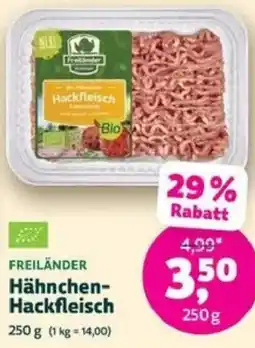 Biomarkt FREILÄNDER Hähnchen Hackfleisch Angebot