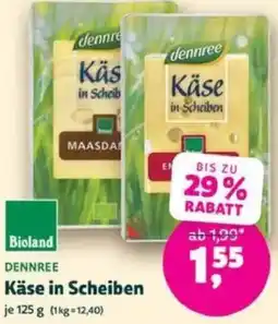 Biomarkt DENNREE Käse in Scheiben Angebot
