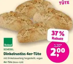 Biomarkt SCHEDEL Dinkelrustiss 4er-Tüte Angebot