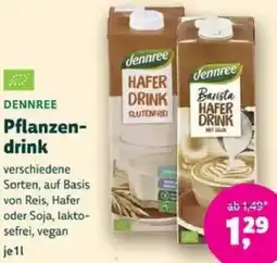 Biomarkt DENNREE Pflanzendrink Angebot