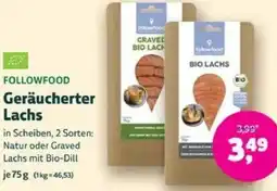 Biomarkt FOLLOWFOOD Geräucherter Lachs Angebot