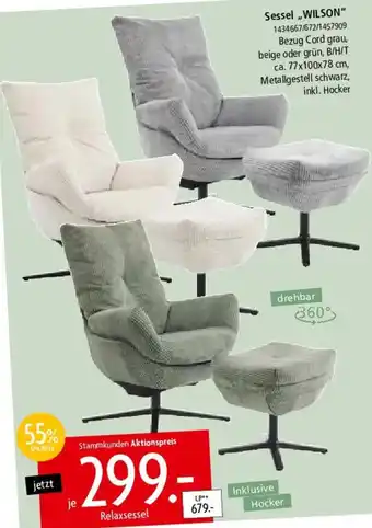 Zurbrüggen Sessel ,,WILSON" Angebot