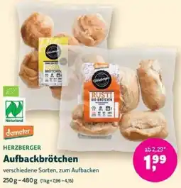 Biomarkt demeter HERZBERGER Aufbackbrötchen Angebot