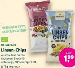 Biomarkt HEIMATGUT Linsen-Chips Angebot