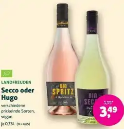 Biomarkt LANDFREUDEN Secco oder Hugo Angebot