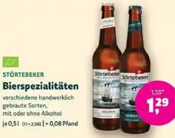 Biomarkt STÖRTEBEKER Bierspezialitäten Angebot