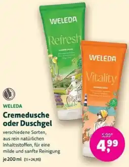 Biomarkt WELEDA Cremedusche oder Duschgel Angebot