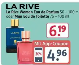 Rossmann La Rive Woman Eau de Parfum oder Man Eau de Toilette Angebot